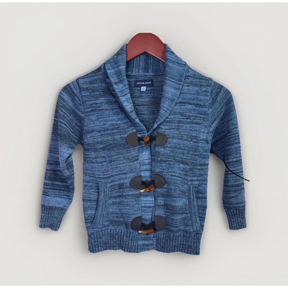 Andy And Evan Toggle Cardigan Boy 5Y Multicolor Holiday Easter Christmas Pockets